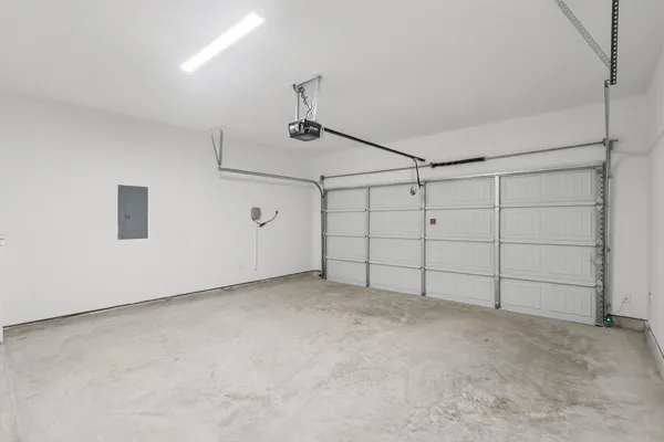 a view of a garage