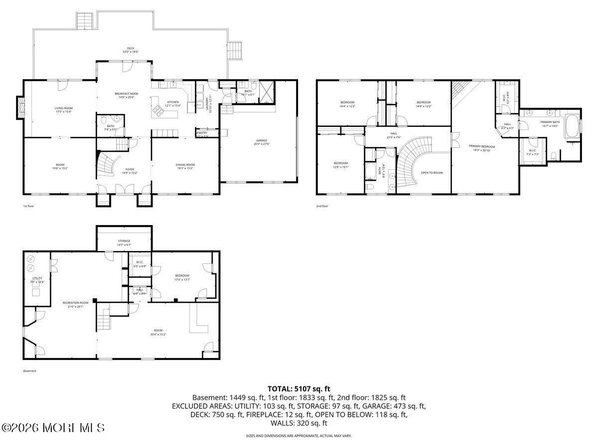 5 Ridge Hill Way Holmdel, NJ 07733 - Photo 43 of 43 All floors-floor plan