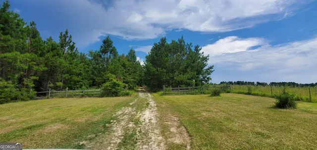 a view of a lake with houses
