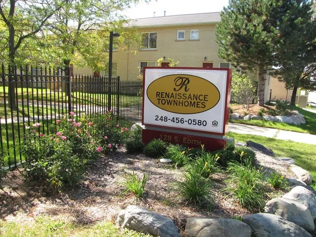 a sign on the side of a building