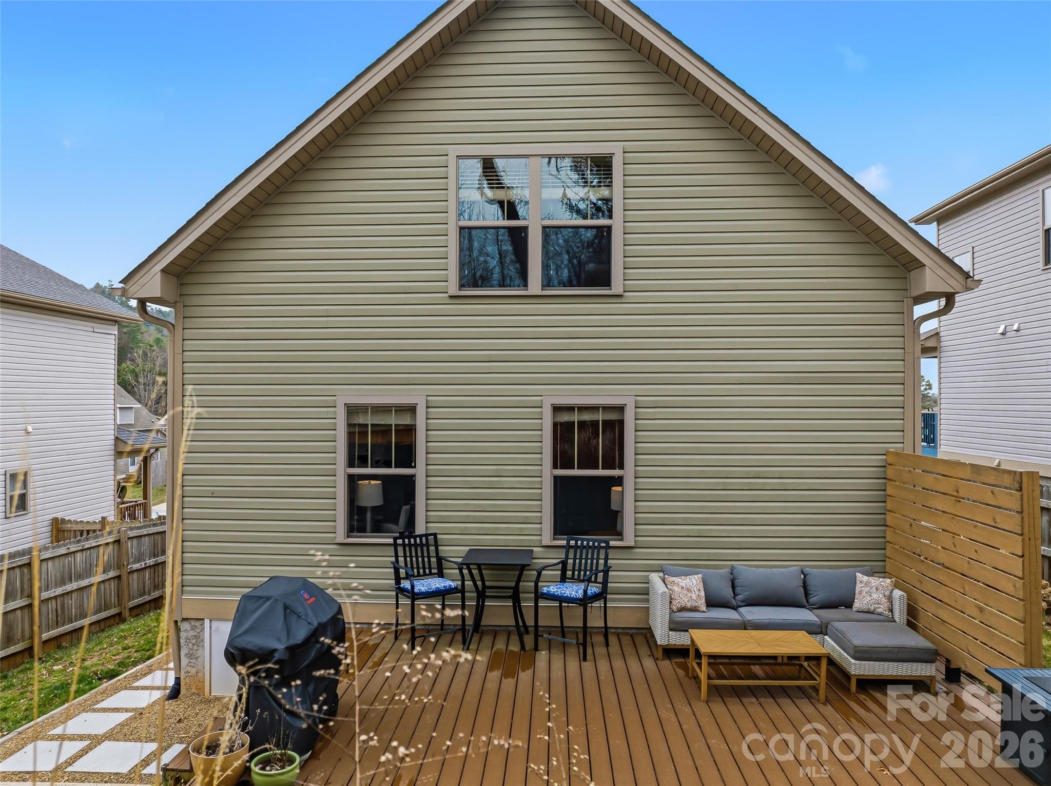 21 Yarrow Meadow Road Weaverville, NC 28787 - Photo 29 of 38 a backyard of a house with seating space