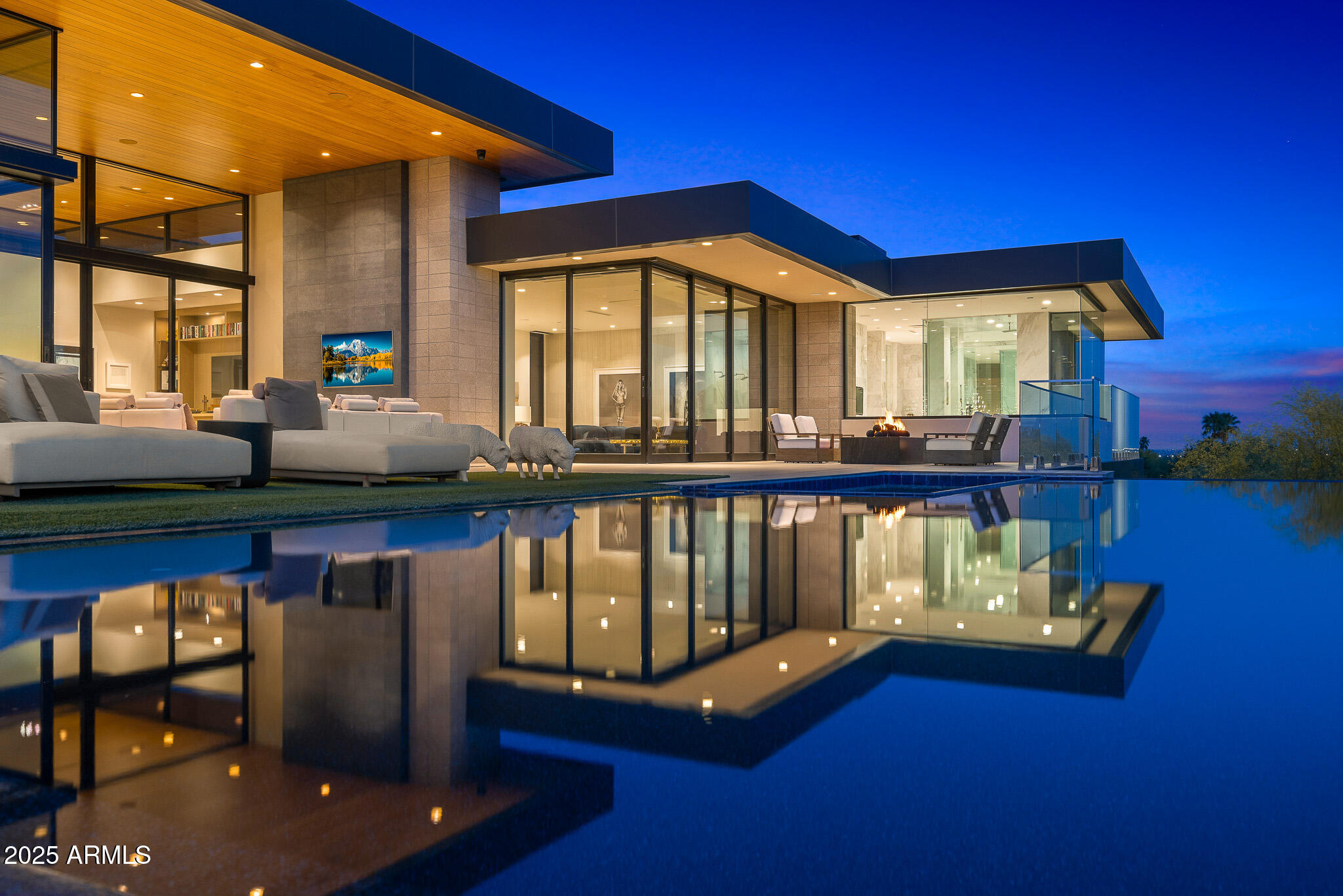6149 East Indian Bend Road Paradise Valley, AZ 85253 - Photo 67 of 77 83-infinity pool view of backyard