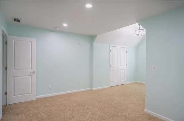 a view of an empty room