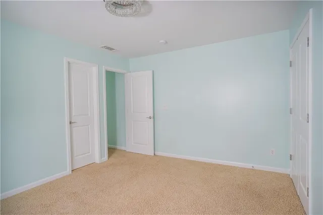 a view of an empty room