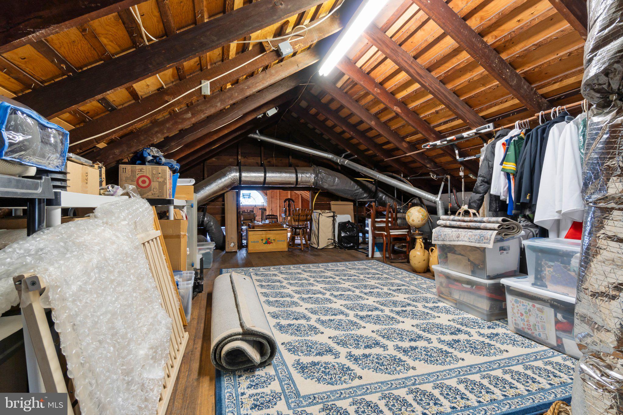 272 Jefferson Avenue Haddonfield, NJ 08033 - Photo 33 of 43 Spacious attic with rustic charm.