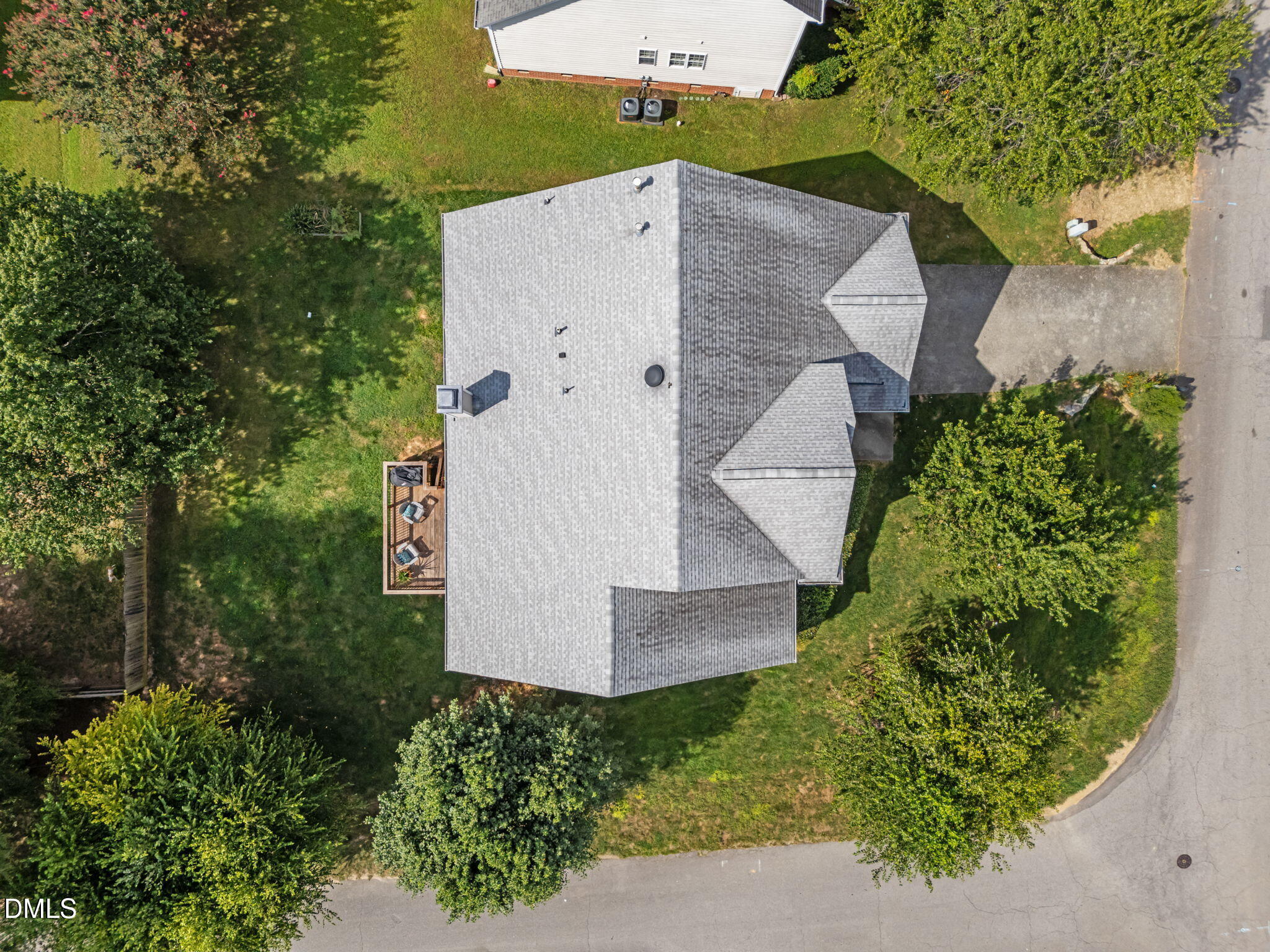 5501 Southern Cross Avenue Raleigh, NC 27606 - Photo 37 of 43 an aerial view of a house with a yard