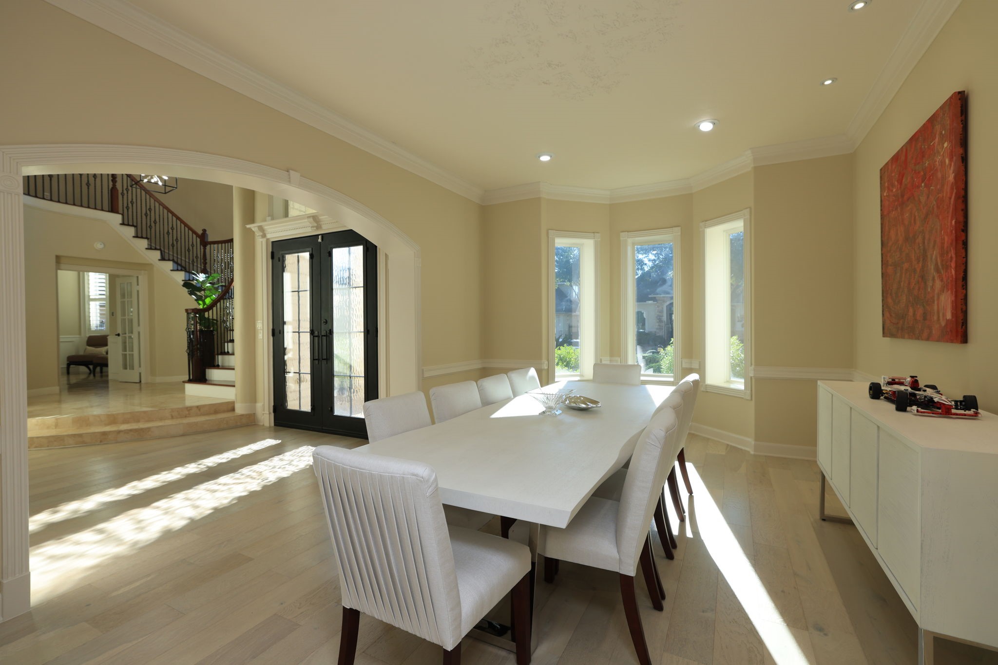16610 Fern Rock Falls Court Spring, TX 77379 - Photo 8 of 49 a view of a a dining room with furniture window and wooden floor
