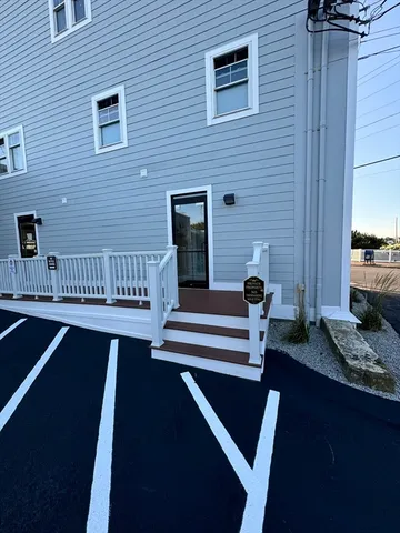 a view of outdoor seating space