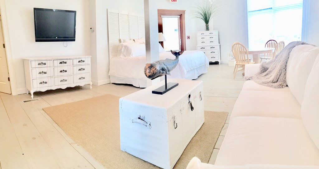 4 Bay Street, Unit A0 Hull, MA 02045 - Photo 8 of 23 a living room with furniture and a flat screen tv