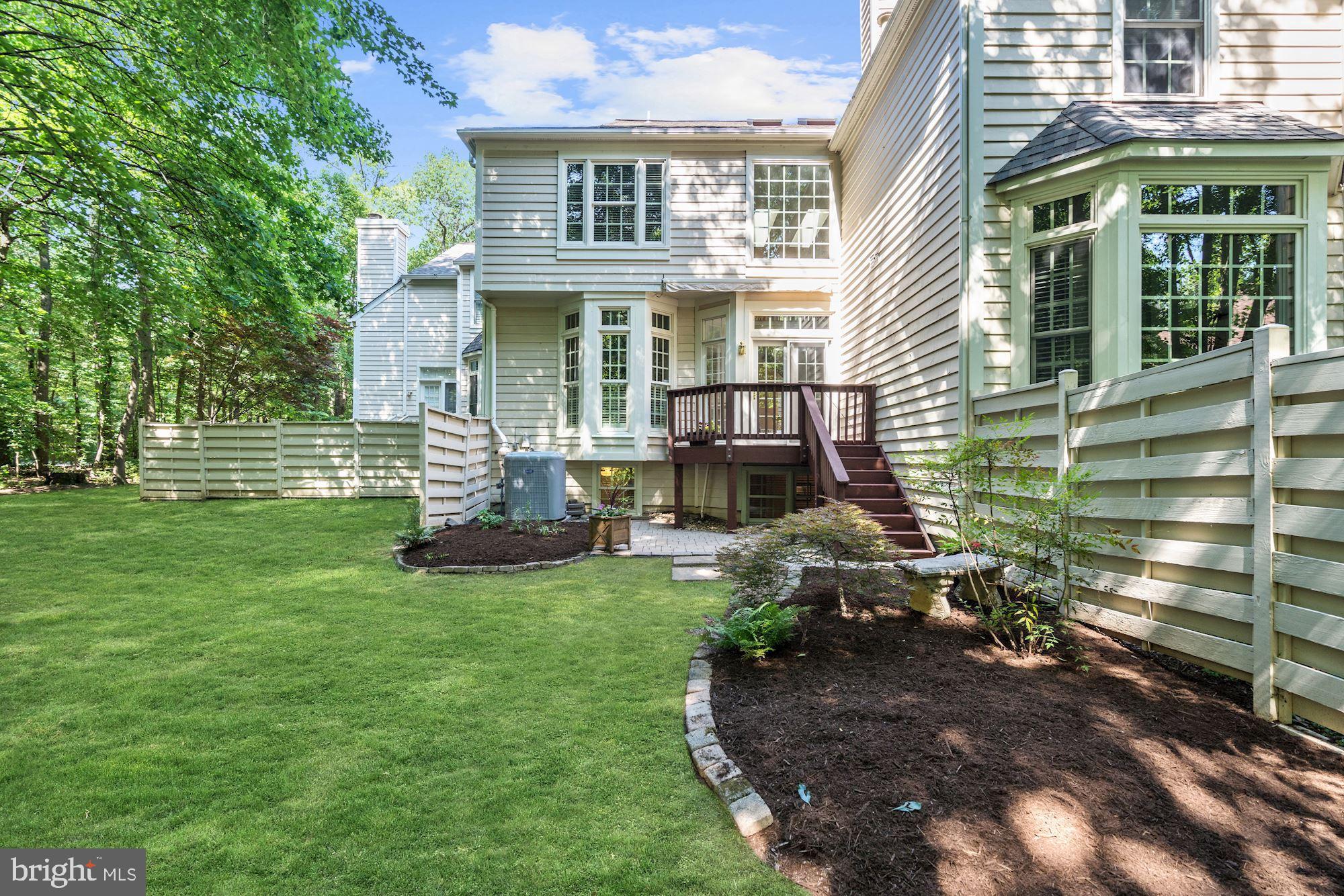 11403 Hollow Timber Way Reston, VA 20194 - Photo 34 of 45 Rear Exterior with Deck and Patio