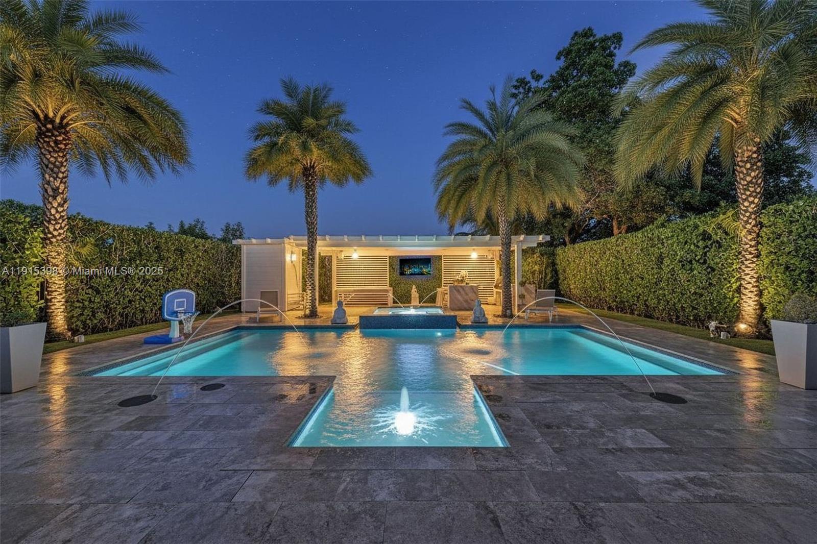 444 Southwest 64th Avenue Miami, FL 33144 - Photo 55 of 70 a view of swimming pool with a garden and patio