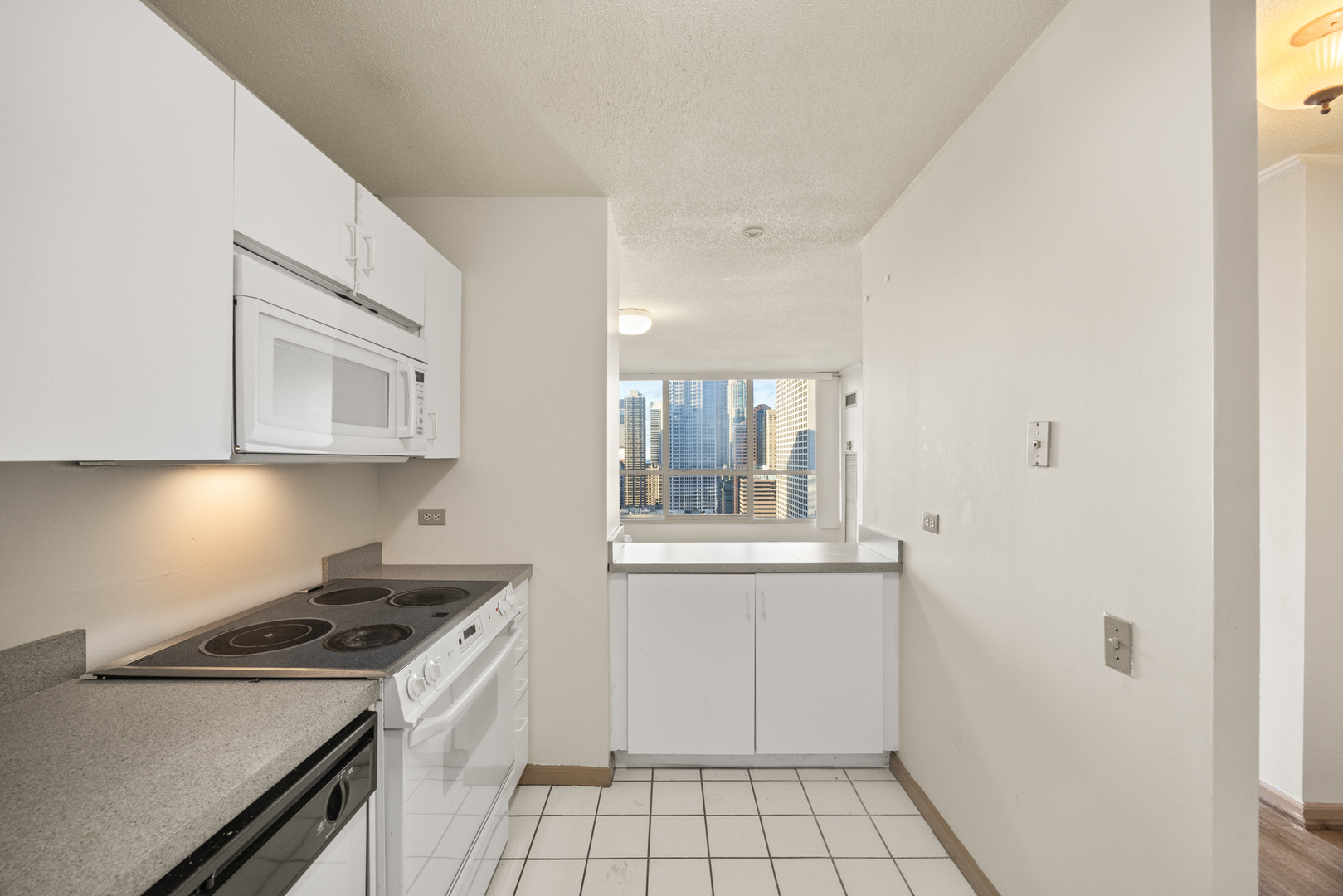 405 North Wabash Avenue, Unit 2801 Chicago, IL 60611 - Photo 23 of 29 a kitchen with a stove and a microwave