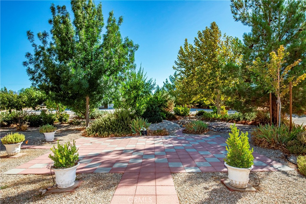 9642 East Ave R 14 Littlerock, CA 93543 - Photo 24 of 66 a view of a backyard with sitting area