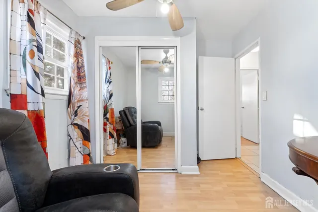 a view of street with patio