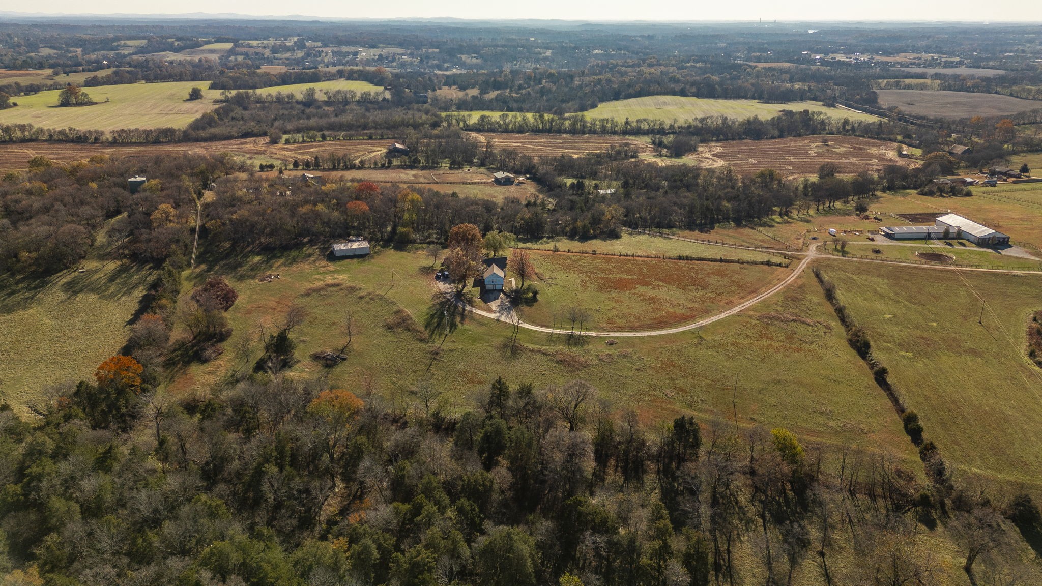 414 B Rock Springs Road Castalian Springs, TN 37031 - Photo 67 of 79 an aerial view of residential houses with outdoor space and swimming pool
