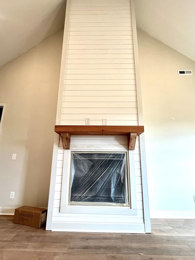 416 Old Major Road Hopkinsville, KY 42240 - Photo 5 of 29 a close view of fireplace and a wooden floor