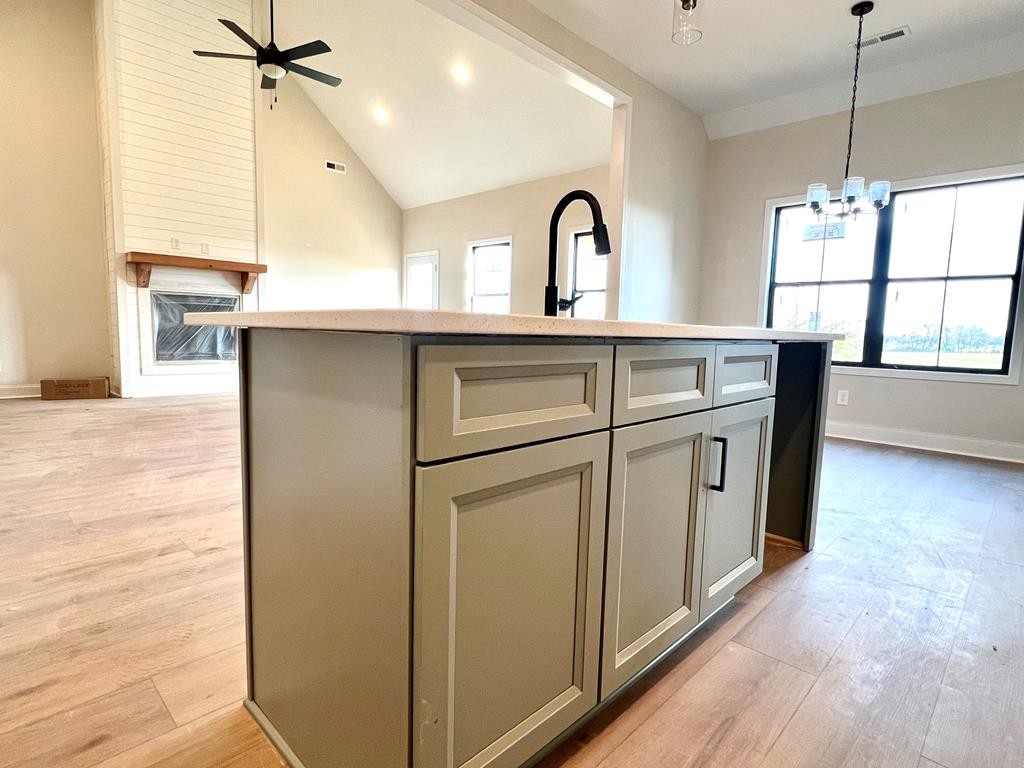 416 Old Major Road Hopkinsville, KY 42240 - Photo 8 of 29 a kitchen with stainless steel appliances a refrigerator sink and cabinets