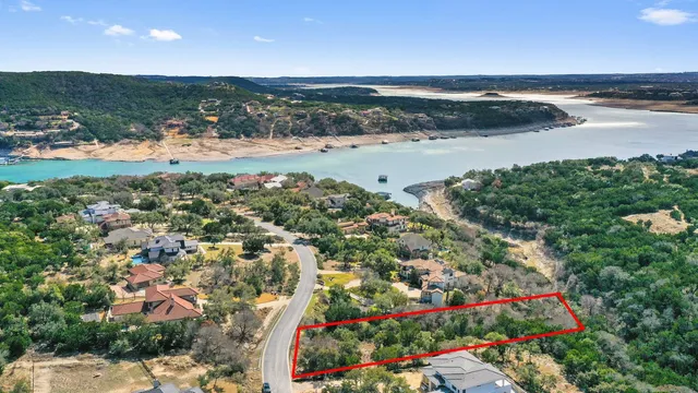 a view of lake and mountain
