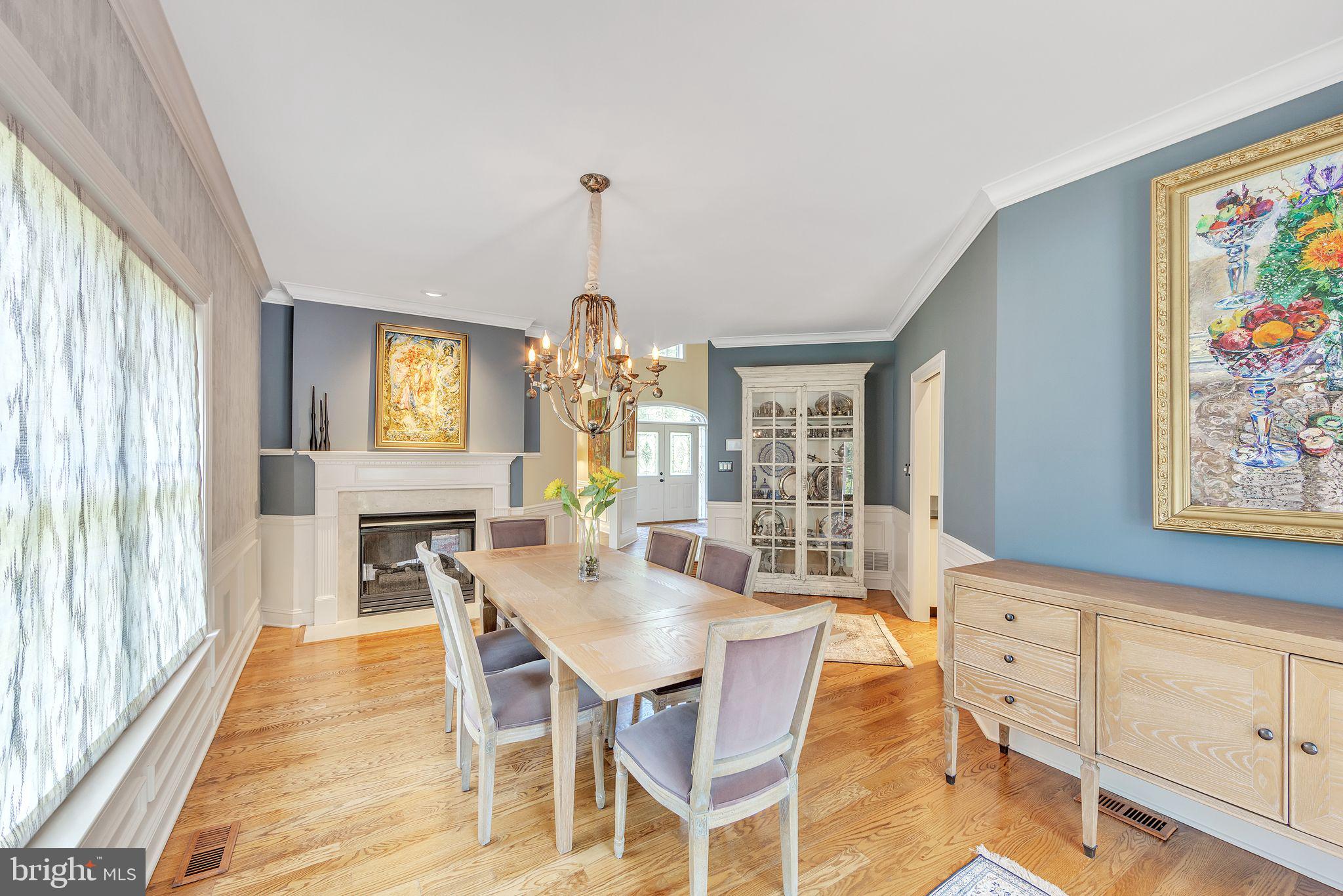 1303 Lenape Road West Chester, PA 19382 - Photo 31 of 94 Formal Dining Room with Fireplace