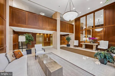 a view of a dining area with furniture