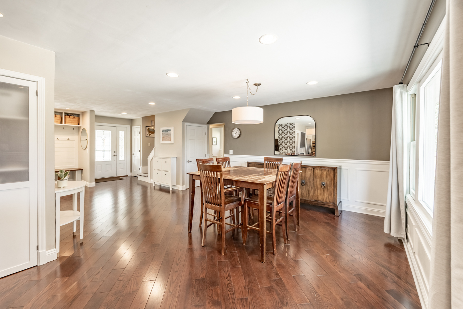 1223 Ridgeway Drive Elgin, IL 60123 - Photo 10 of 40 a view of a dining room with furniture and wooden floor