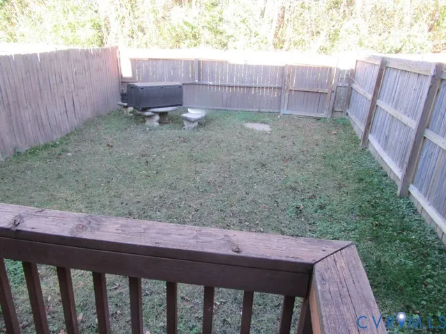 a backyard of a house