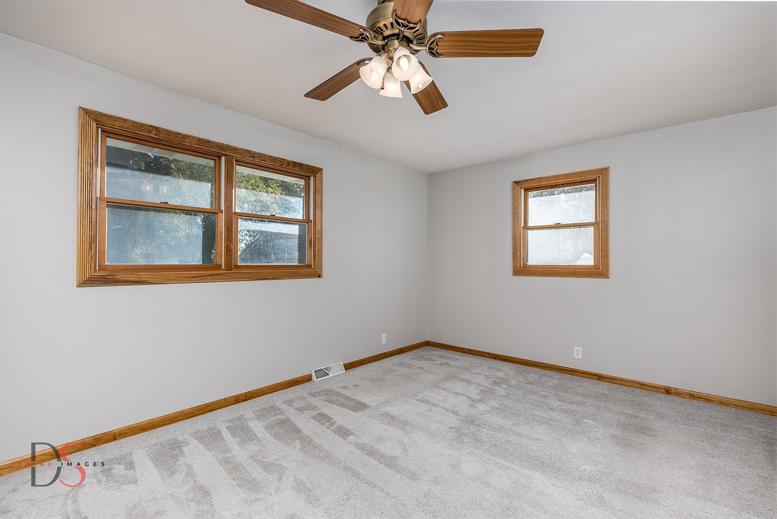 3060 Cemetery Road Morris, IL 60450 - Photo 15 of 24 a view of an empty room with chandelier fan and a window