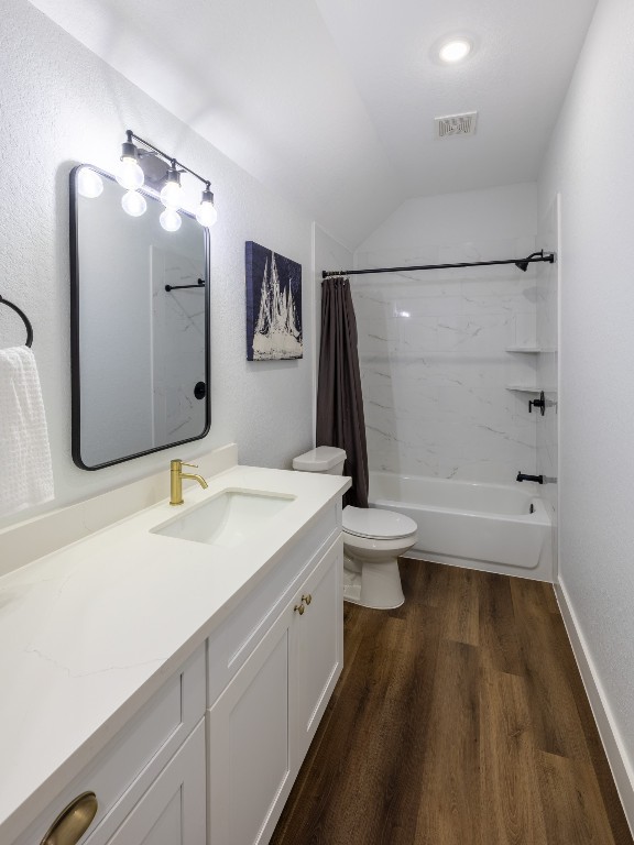111 V Allen Lane Coldspring, TX 77331 - Photo 24 of 35 a bathroom with a sink a toilet a mirror and shower