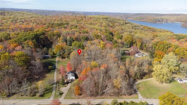 a view of city and mountain