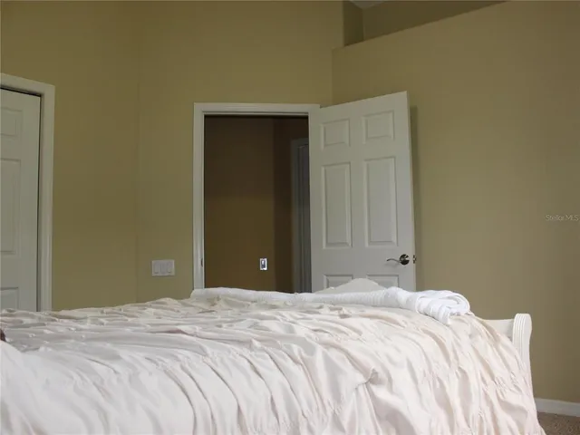 a view of outside space with a lake view