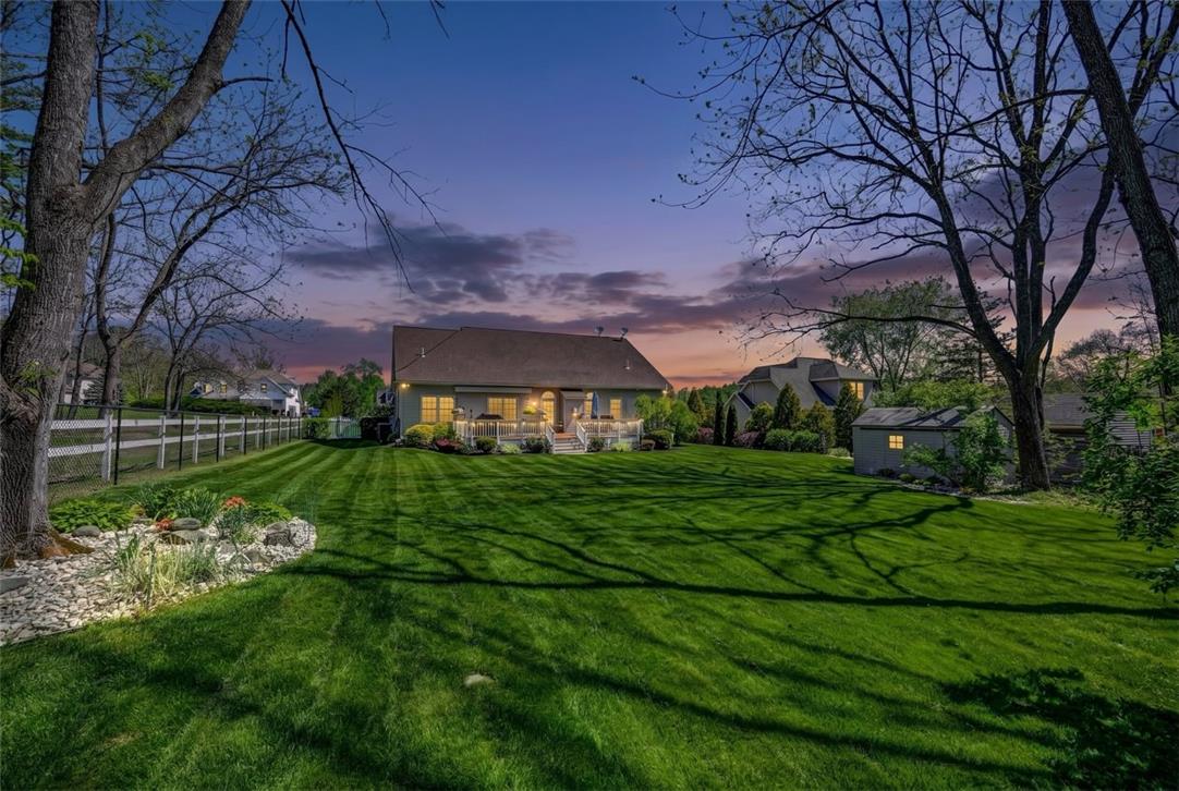 112 Michaels Run Road Stroudsburg, PA 18360 - Photo 63 of 69 Dusk view of the manicured back yard.