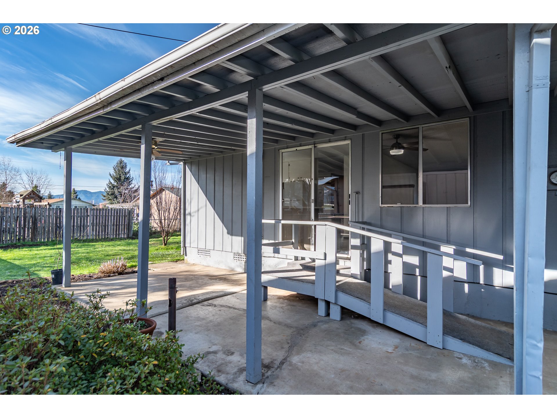 219 Hawthorne Street Sutherlin, OR 97479 - Photo 39 of 45 a view of a backyard with sitting area