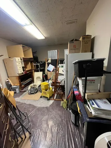 a view of storage and utility room