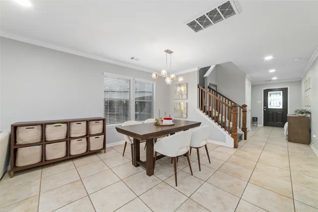 a room with furniture