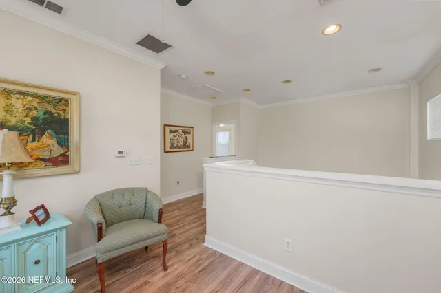 a view of a hallway with interior of the house