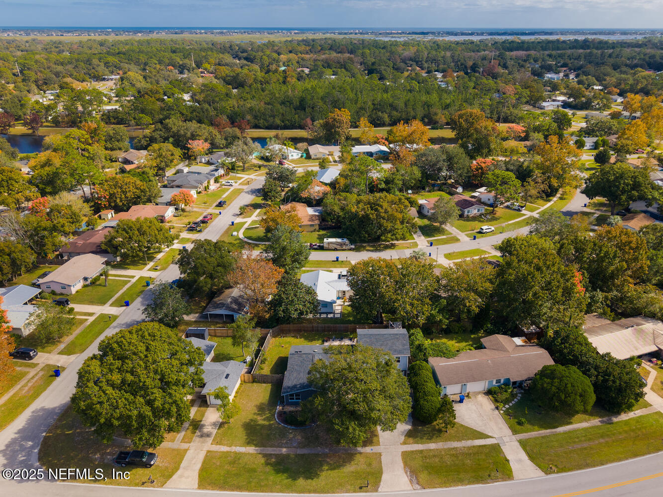 214 Deltona Boulevard St. Augustine, FL 32086 - Photo 7 of 23 an aerial view of residential houses with outdoor space