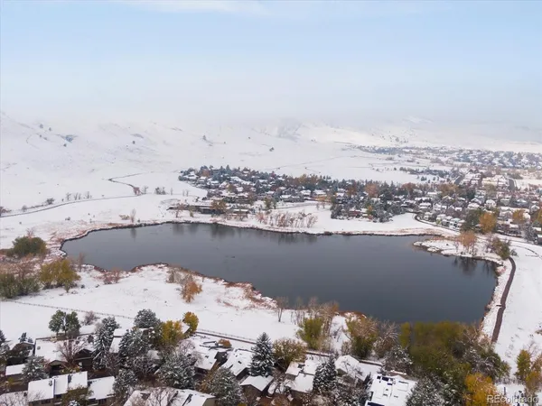 a view of lake and mountain