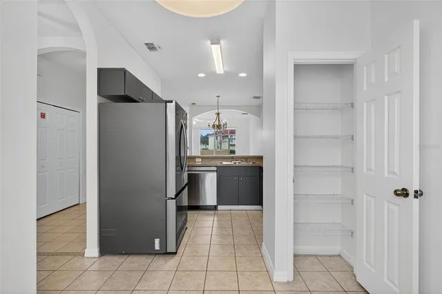 a view of a room with shelf with racks