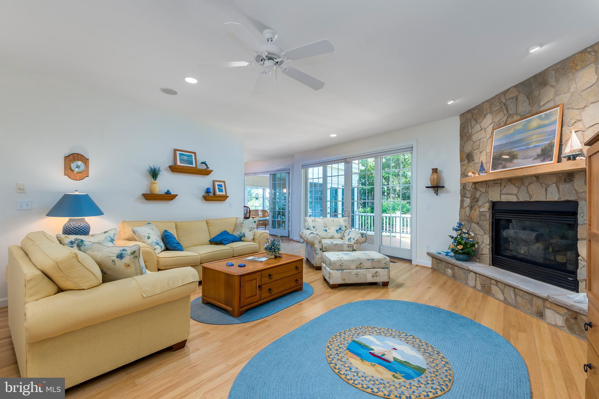 609 Bethany Loop Bethany Beach, DE 19930 - Photo 20 of 41 Great room with gas fireplace