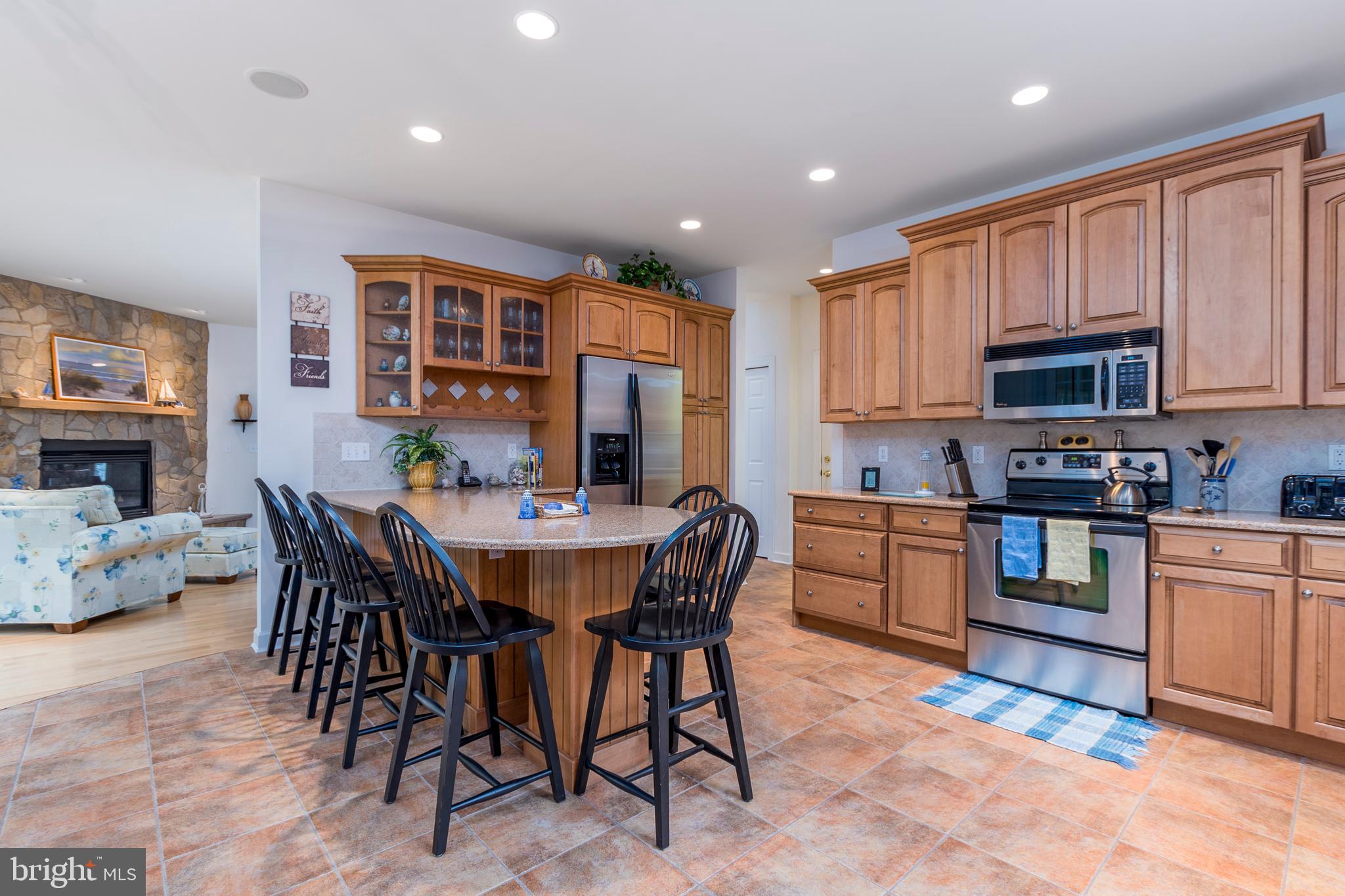 609 Bethany Loop Bethany Beach, DE 19930 - Photo 24 of 41 Kitchen bar area seats 6 - tile floors