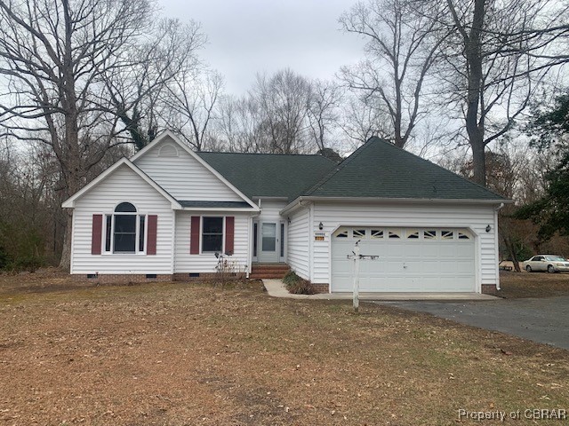 8035 Belroi Road Gloucester, VA 23061 - Photo 15 of 16 Ranch-style house featuring a garage