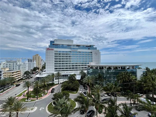 a view of a city with tall buildings