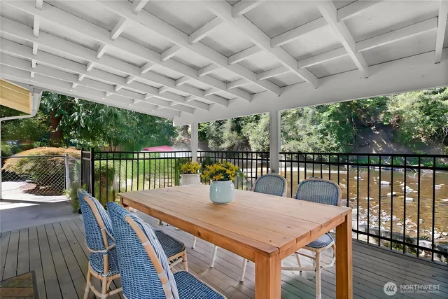 a view of a city from a balcony