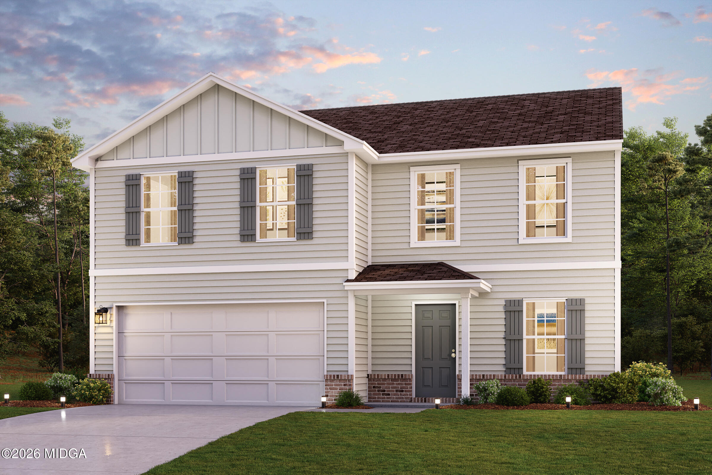 464 Grand Magnolia Street Jackson, GA 30233 - Photo 1 of 1 a front view of a house with a garden