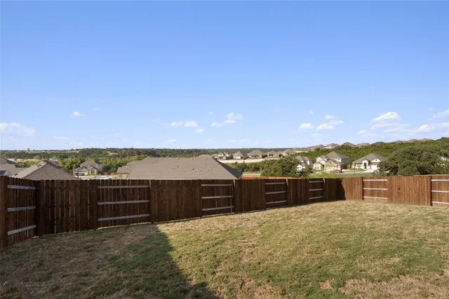 a view of a terrace with a bench