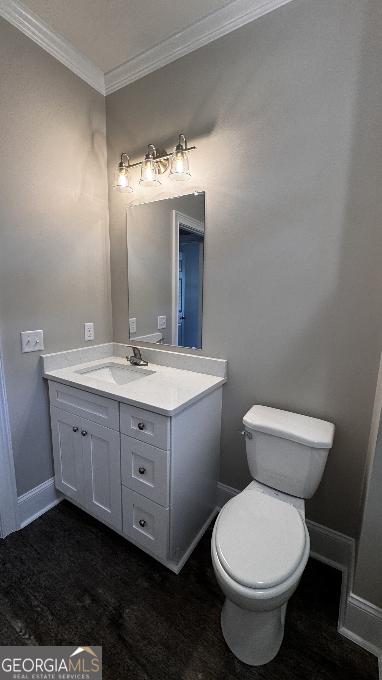 3 Willow Pointe Claxton, GA 30417 - Photo 22 of 31 a bathroom with a toilet sink and mirror