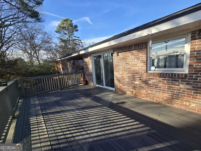 a view of house with wooden floor