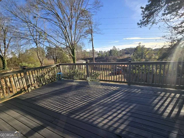 a view of deck with wooden floor and outdoor space