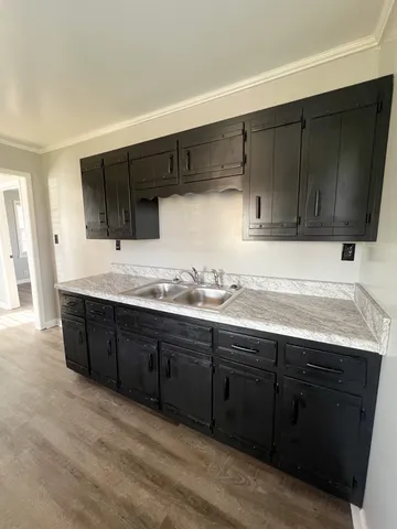a kitchen with stainless steel appliances wooden cabinets a sink and dishwasher