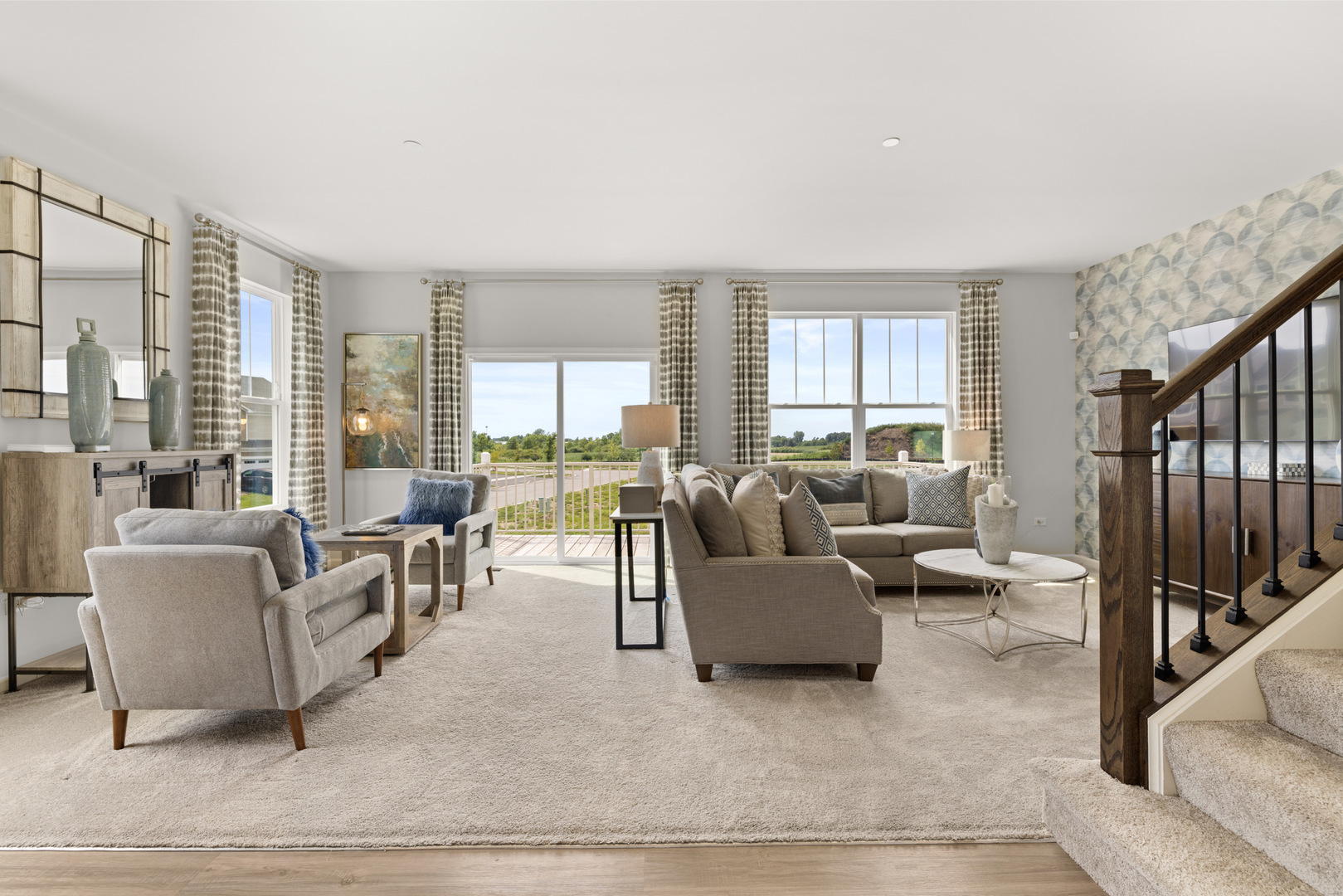 563 Wolverine Drive Aurora, IL 60502 - Photo 10 of 30 a living room with furniture and a large window